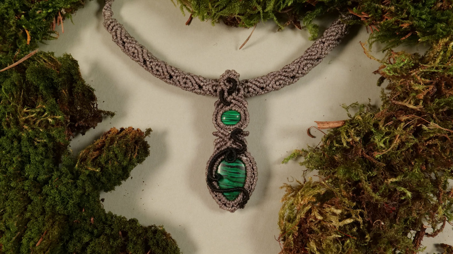Schlangenkette Malachit