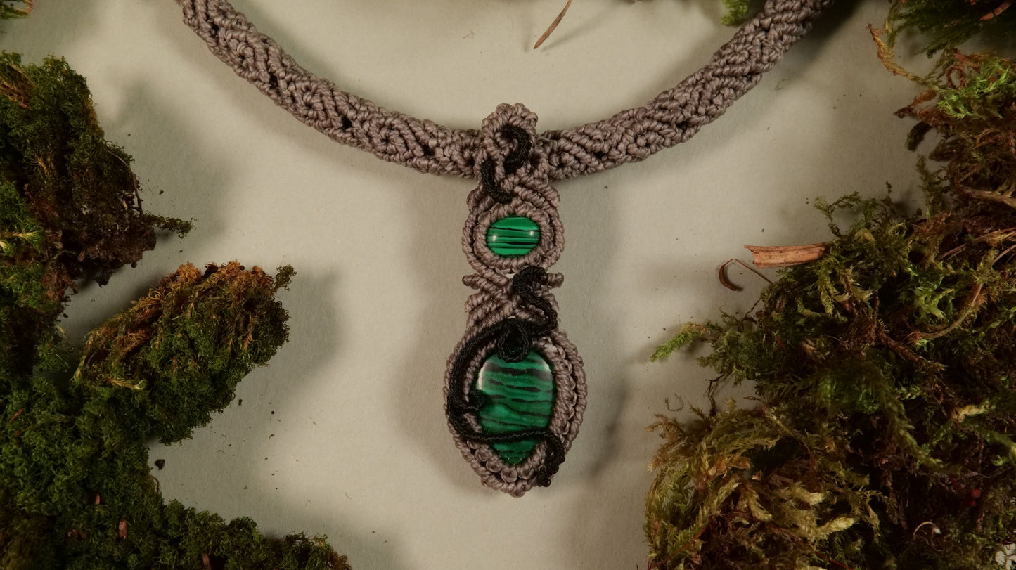 Schlangenkette Malachit